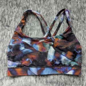 Lululemon Athletica Black and Blue Racerback Sports Bra